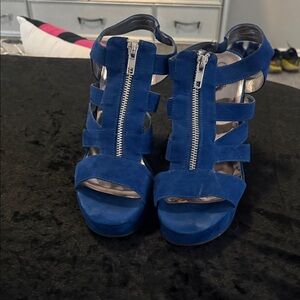 Carlos by Carlos Santana Blue Strappy Heels
